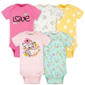 Colorful Baby girl onesie Set